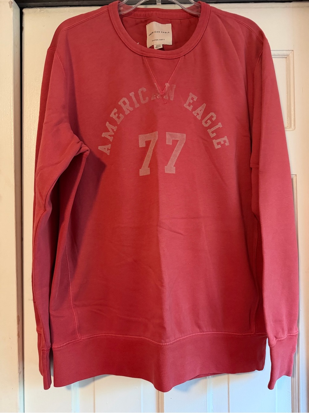 American Eagle Super Soft Crewneck Sweatshirt - Coral